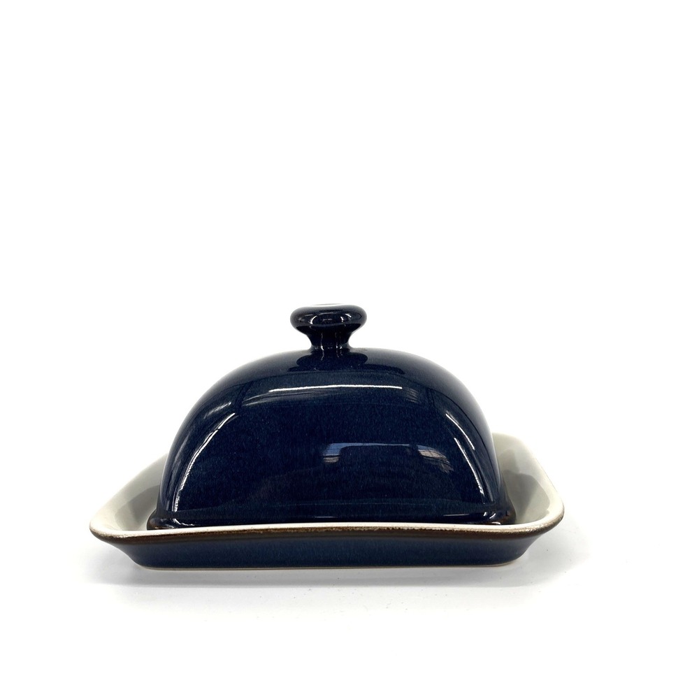 Denby Boston Imperial Blue Butter Dish
